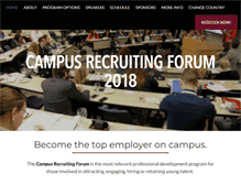 Tablet Screenshot of campusrecruitingforum.com